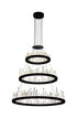 CWI Lighting Juliette LED Chandelier With Black Finish Model: 1043P32-3-101
