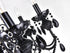 CWI Lighting Keen 6 Light Up Chandelier With Black Finish Model: 5095P22B-6