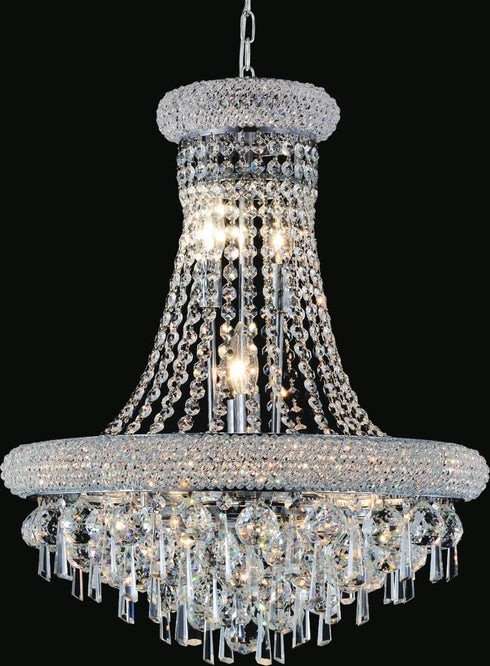 CWI Lighting Kingdom 17 Light Down Chandelier With Chrome Finish Model: 8040P26C