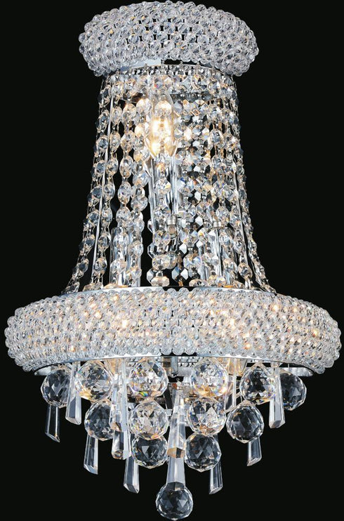 CWI Lighting Kingdom 3 Light Wall Sconce With Chrome Finish Model: 8040W12C-B