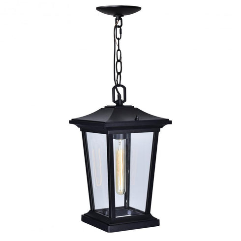 CWI Lighting Leawood 1 Light Black Outdoor Hanging Light Model: 0413P8-1-101