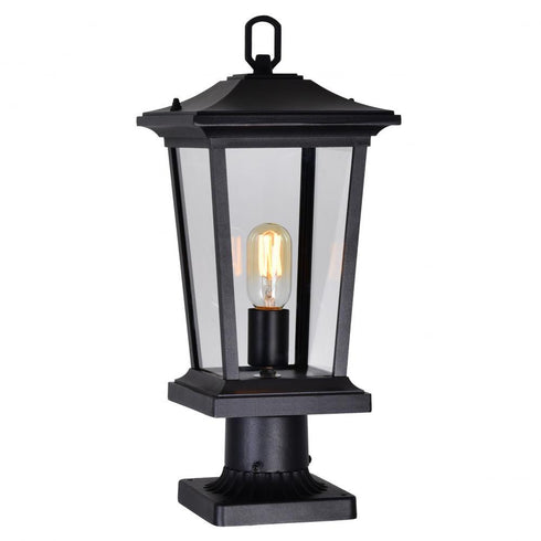CWI Lighting Leawood 1 Light Black Outdoor Lantern Head Model: 0413PT8-1-101