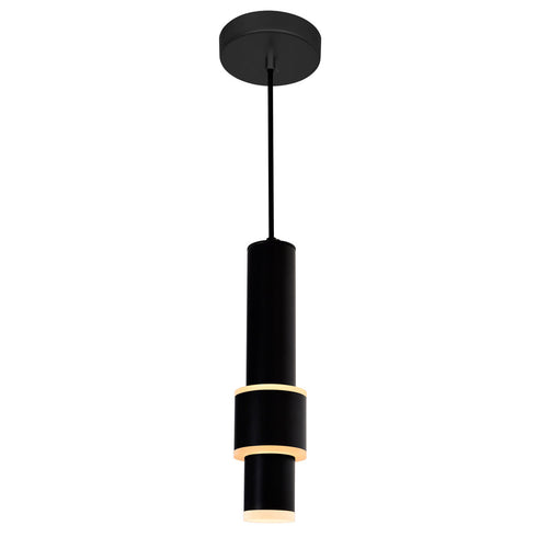 CWI Lighting Lena LED Integrated Mini Pendant With Black Model: 1390P5-1-101