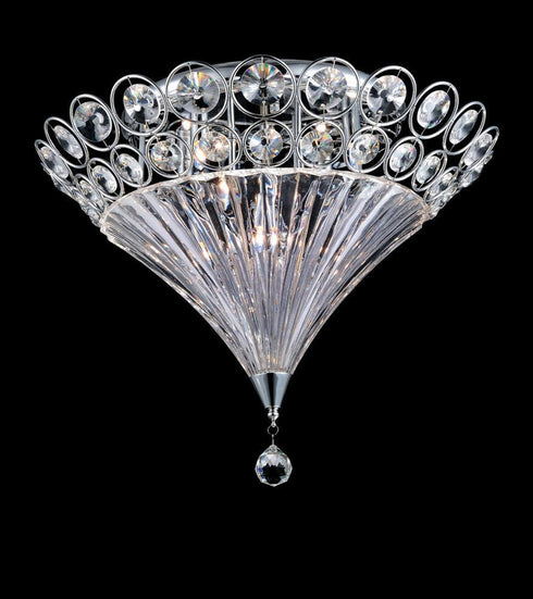 CWI Lighting Lina 6 Light Bowl Flush Mount With Chrome Finish Model: 5026C23C