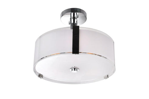 CWI Lighting Lucie 3 Light Drum Shade Chandelier With Chrome Model: 5571P14C-R