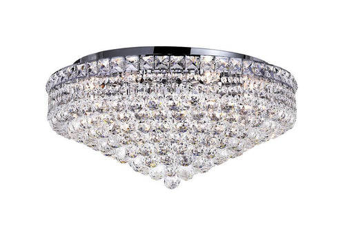 CWI Lighting Luminous 12 Light Flush Mount With Chrome Finish Model: 8002C24C