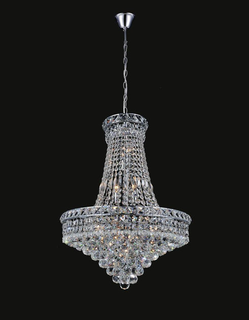 CWI Lighting Luminous 14 Light Down Chandelier With Chrome Finish Model: 8002P22C