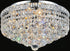 CWI Lighting Luminous 5 Light Flush Mount With Chrome Finish Model: 8002C16C