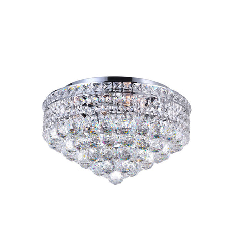 CWI Lighting Luminous 5 Light Flush Mount With Chrome Finish Model: 8002C16C