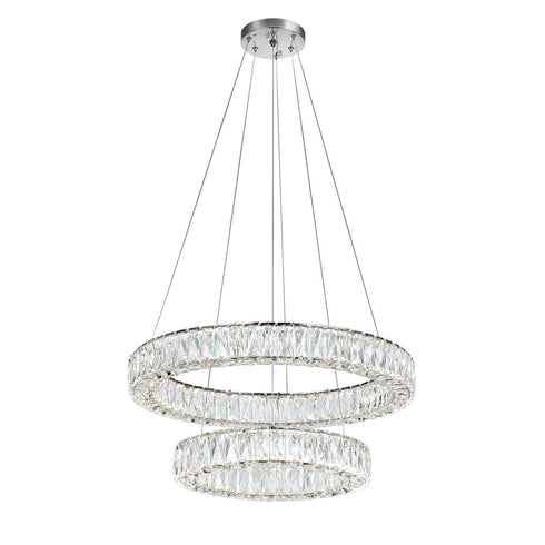 CWI Lighting Madeline LED Chandelier With Chrome Finish Model: 1044P32-601-R-2C-B