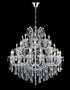 CWI Lighting Maria Theresa 33 Light Up Chandelier With Chrome Finish Model: 8318P42C-33 (CLEAR)
