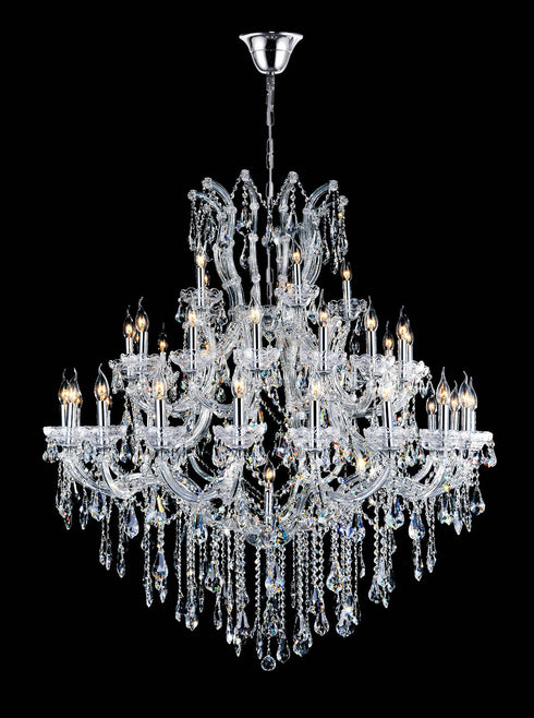 CWI Lighting Maria Theresa 41 Light Up Chandelier With Chrome Finish Model: 8318P50C-41 (CLEAR)-B