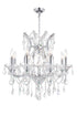 CWI Lighting Maria Theresa 9 Light Up Chandelier With Chrome Finish Model: 8311P24C-9 (CLEAR)