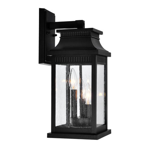 CWI Lighting Milford 3 Light Outdoor Black Wall Lantern Model: 0418W7L-3