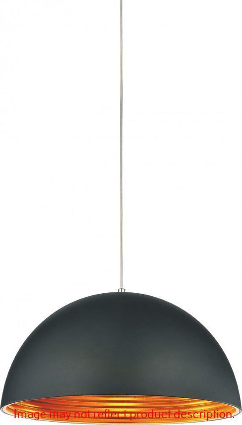 CWI Lighting Modest 1 Light Down Mini Pendant With Black Finish Model: 9629P12-1-101