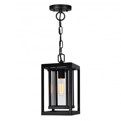 CWI Lighting Mulvane 1 Light Black Outdoor Hanging Light Model: 0415P7-1-101