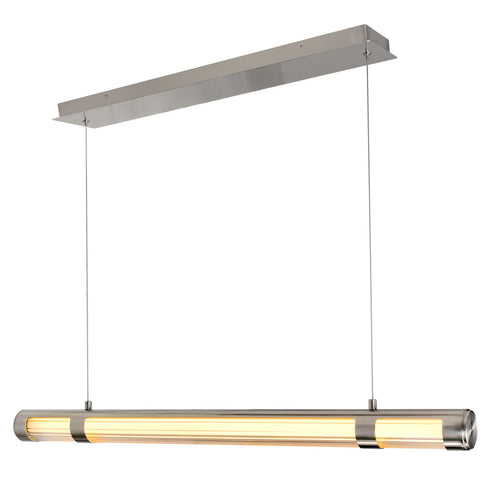 CWI Lighting Neva 36 Inch LED Integrated Satin Nickel Mini Model: 1343P36-606-B