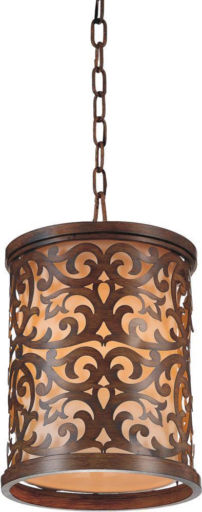 CWI Lighting Nicole 1 Light Drum Shade Mini Pendant With Brushed Model: 9807P9-1-116