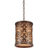 CWI Lighting Nicole 1 Light Drum Shade Mini Pendant With Brushed Model: 9807P9-1-116