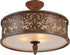 CWI Lighting Nicole 5 Light Drum Shade Flush Mount With Brushed Model: 9807C21-5-116