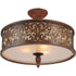 CWI Lighting Nicole 5 Light Drum Shade Flush Mount With Brushed Model: 9807C21-5-116