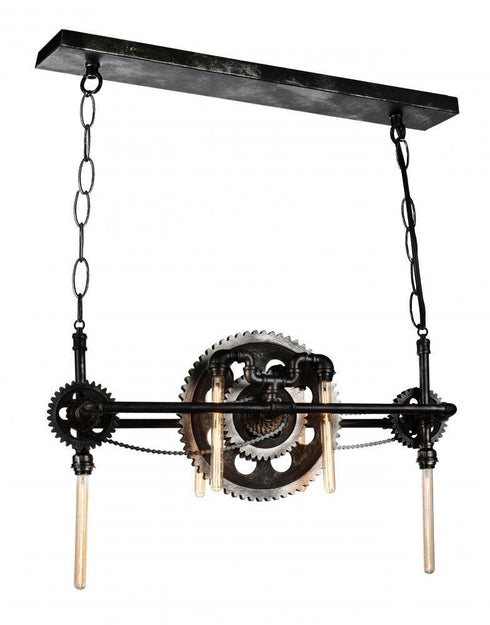 CWI Lighting Oder 6 Light Down Chandelier With Silver Gray Model: 9712P41-6-187