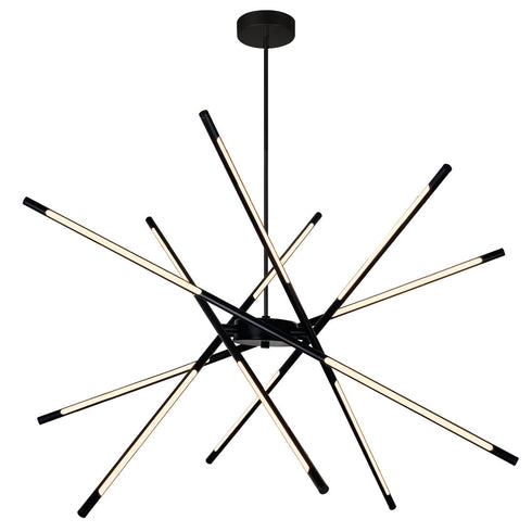 CWI Lighting Oskil LED Integrated Chandelier With Black Model: 1375P43-6-101
