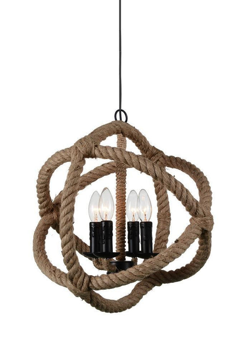 CWI Lighting Padma 4 Light Up Chandelier With Black Finish Model: 9706P17-4-101
