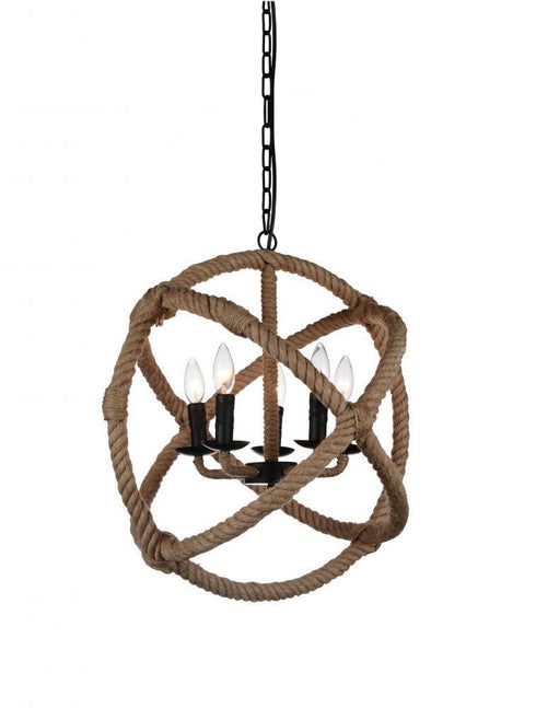 CWI Lighting Padma 5 Light Up Chandelier With Black Finish Model: 9706P21-5-101