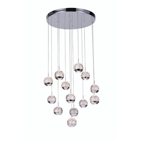 CWI Lighting Perrier 13 Light Multi Light Pendant With Chrome Model: 5444P24C-R