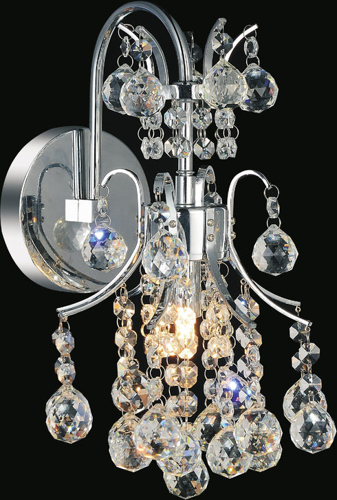 CWI Lighting Princess 1 Light Wall Sconce With Chrome Finish Model: 8012W8C