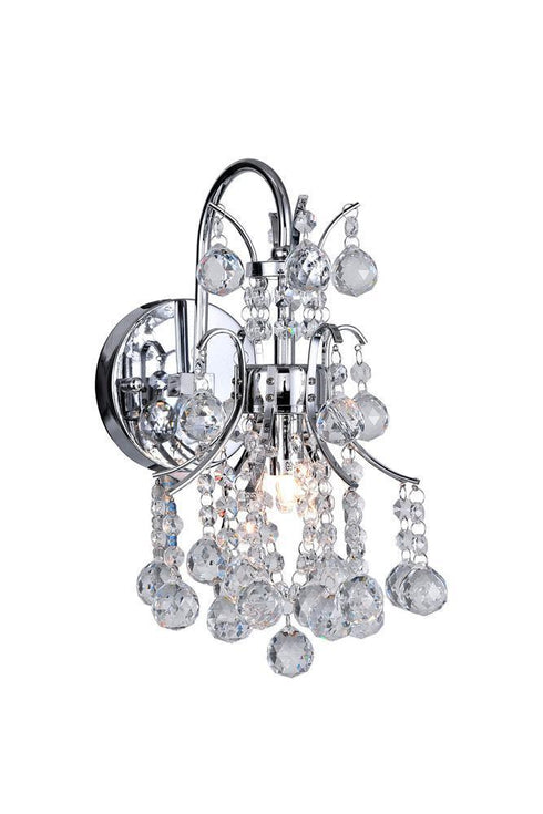 CWI Lighting Princess 1 Light Wall Sconce With Chrome Finish Model: 8012W8C