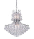 CWI Lighting Princess 10 Light Down Chandelier With Chrome Finish Model: 8012P24C