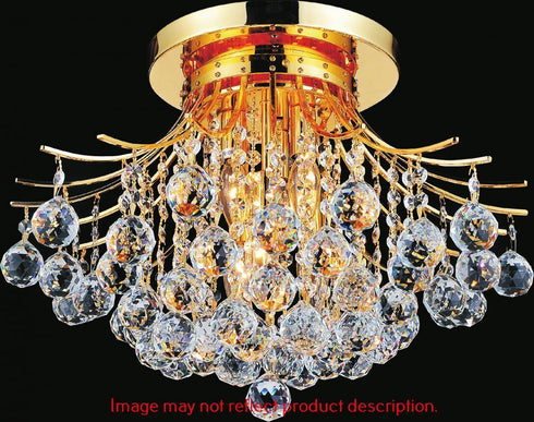CWI Lighting Princess 6 Light Flush Mount With Chrome Model: 8012C20C