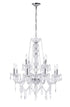 CWI Lighting Princeton 12 Light Down Chandelier With Chrome Finish Model: 8023P30C