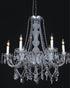 CWI Lighting Princeton 12 Light Down Chandelier With Chrome Finish Model: 8023P30C