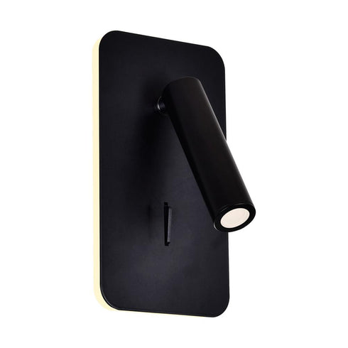 CWI Lighting Private I LED Sconce With Matte Black Finish Model: 1243W6-101