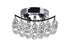 CWI Lighting Queen 4 Light Flush Mount With Chrome Finish Model: 8038C10C-S