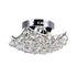 CWI Lighting Queen 4 Light Flush Mount With Chrome Finish Model: 8038C10C-S