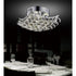 CWI Lighting Queen 4 Light Flush Mount With Chrome Finish Model: 8038C14C-S