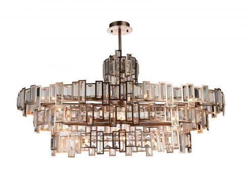 CWI Lighting Quida 21 Light Down Chandelier With Champagne Model: 9903P44-21-193