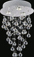 CWI Lighting Rain Drop 3 Light Flush Mount With Chrome Finish Model: 6601C12C