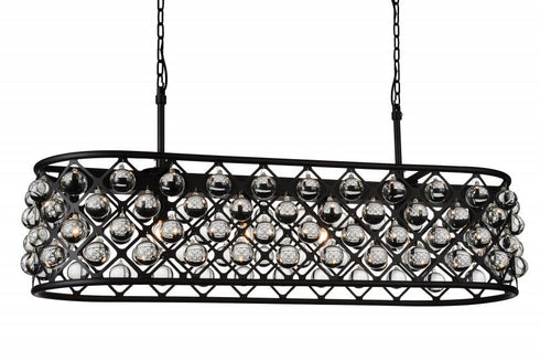 CWI Lighting Renous 6 Light Chandelier With Black Finish Model: 9862P41-6-101
