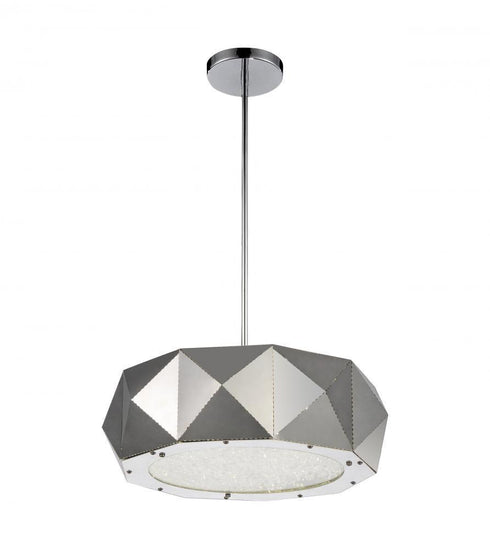 CWI Lighting Rigelle 6 Light Drum Shade Chandelier With Chrome Model: 5667P18C