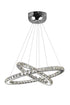 CWI Lighting Ring LED Chandelier With Chrome Finish Model: 5080P24ST-2R