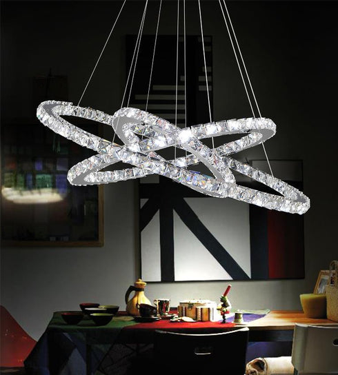 CWI Lighting Ring LED Chandelier With Chrome Finish Model: 5080P32ST-3R