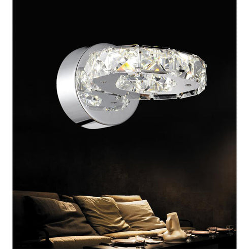 CWI Lighting Ring LED Wall Sconce With Chrome Finish Model: 5080W7ST