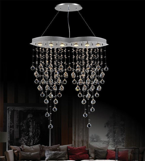 CWI Lighting Robin 6 Light Down Chandelier With Chrome Finish Model: 6640P32C-O