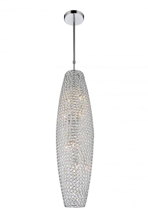 CWI Lighting Sage 12 Light Down Mini Chandelier With Chrome Model: QS8388P11C