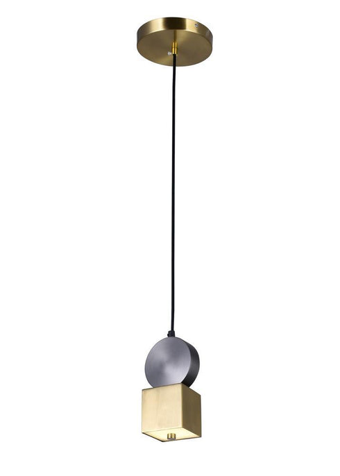 CWI Lighting Saleen LED Mini Pendant With Brass+black Finish Model: 1156P4-625